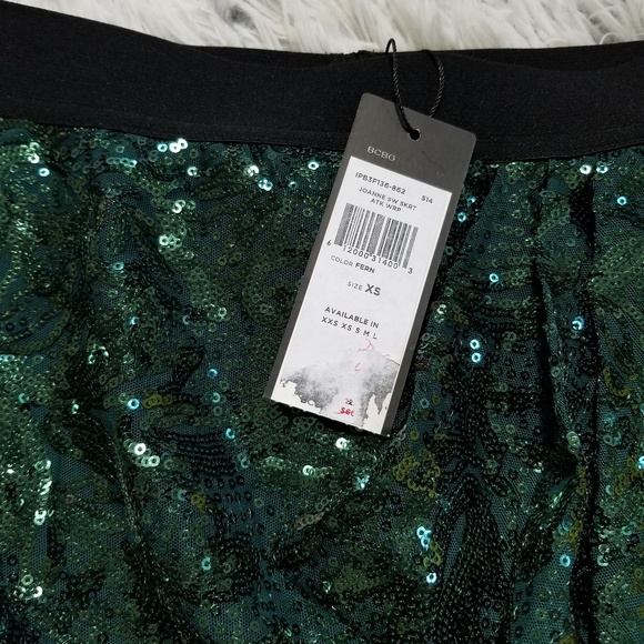 BCBGMaxAzria sequin wrap skirt size XS NWT - Picture 5 of 7